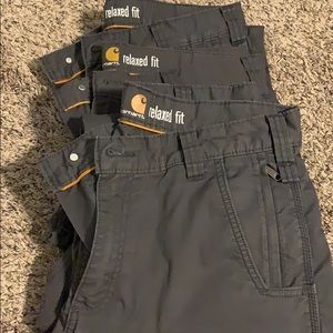 3 pairs of men’s relaxed fit  carhartt pants..
